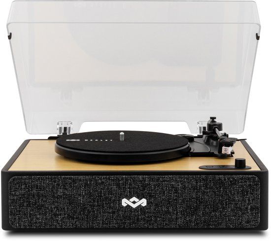 House of Marley Rise Up Bluetooth Platenspeler met Ingebouwde Speakers - Zwart