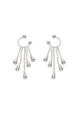 Gaya Leo E-Commerce Ltd. Gaya Earrings Silver Women's Drop Earrings Steel 4 cm
