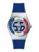 FOSSIL Montre analogique 'ARCHIVAL BIG TIC - France' bleu / argent