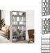 vidaXL Boekenkast 100x33x187,5 cm bewerkt hout grijs sonoma eikenkleur