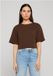 Urban Classics Light Terry Cropped Tee Femme T-shirt - Marron - 4XL