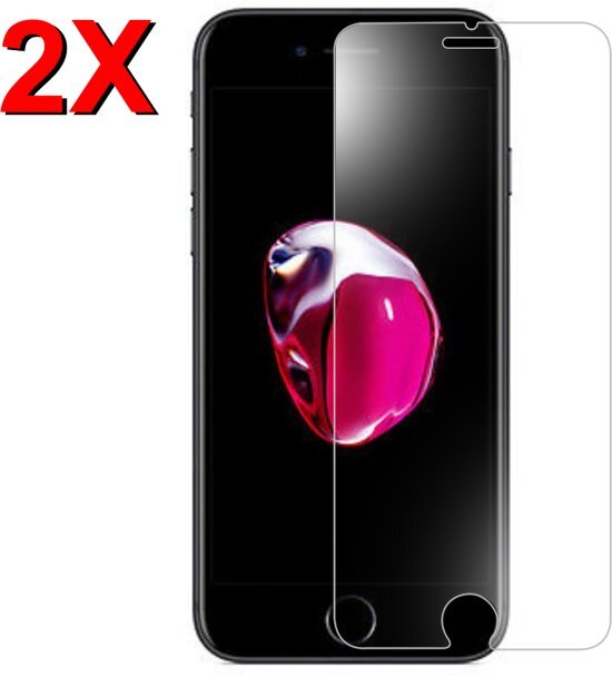 Mmobiel 2 stuks iPhone 6/6S / 7 / 8 PLUS Glazen Screenprotector Tempered Gehard Glas 2.5D 9H 0.26mm Incl. Cleaning Set