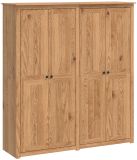 vidaXL Kledingkast PANAMA Honing 169 x 50 x 185 cm Massief grenenhout