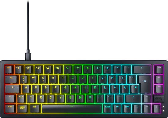 Cherry CX-K5V2-RGB-CPT-BLACK-R-GER Compact Toetsenbord
