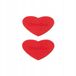 ChiaoGoo Rubberen Grip Hartjes voor Breinaalden (2 stuks) - Rood