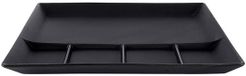 Svenska Living Vakjesbord - 5-vaks - zwart - bord met vakjes - fonduebord - gourmetbord - 24 cm