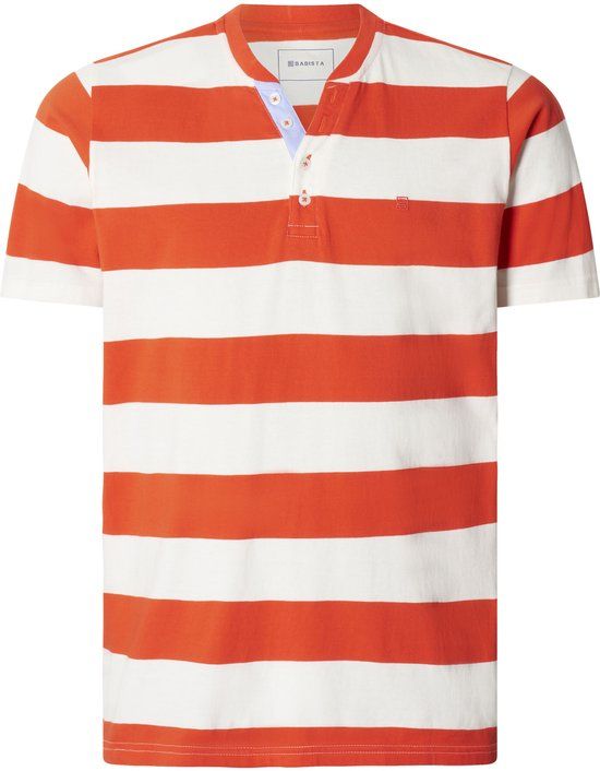 Babista heren T-shirt - 64/66 - rood - Plus Size