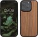 kwmobile hoesje geschikt voor Apple iPhone 16 Pro - Hoesje met bumper in donkerbruin - Backcover - hout