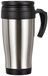 axentia Coffee to go Reisbeker van roestvrij staal, 400 ml, isoleerbeker met handvat, dicht en lekvrij