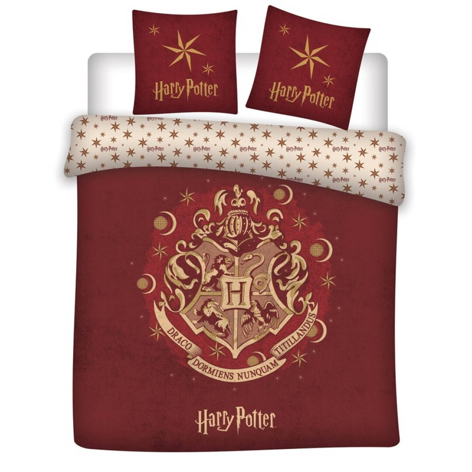 Harry Potter Dekbedovertrek Wizzard - Tweepersoons - 200 x 200 cm - Polyester