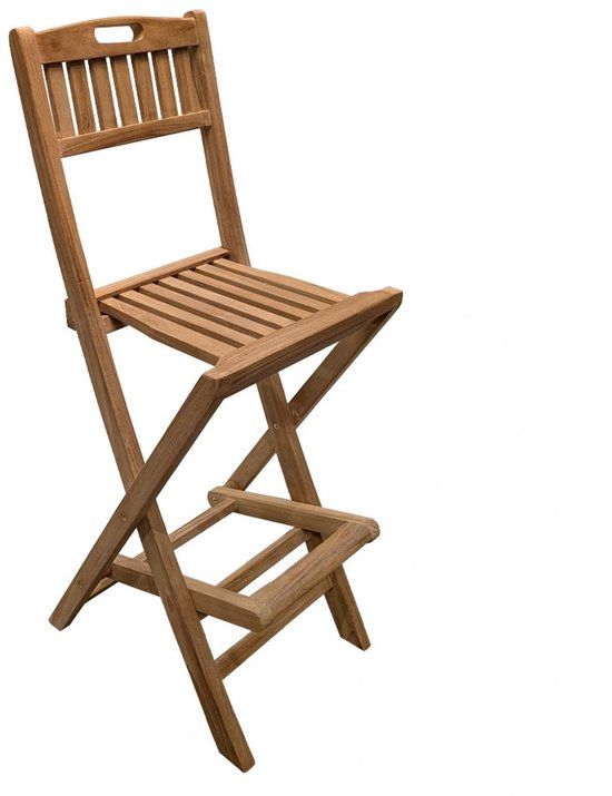 Buitengewoon Boet Buitengewoon de boet Florence Folding Barstoel Teak