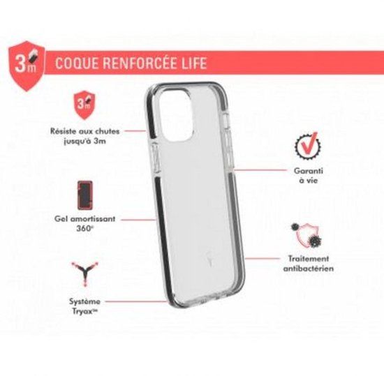 Force Case LIFE Versterkt Hoesje voor iPhone 12 Pro Max - Transparant