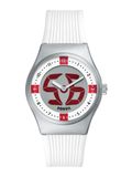 FOSSIL Montre analogique 'ARCHIVAL BIG TIC - England' écru / argent
