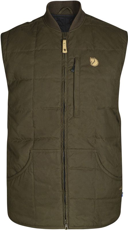 Fjällräven Grimsey bodywarmer Heren, dark olive XXL 2019 Kunstvezel bodywarmers