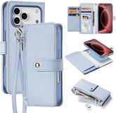 Dux Ducis Lawa iPhone 18 Pro Hoesje 2-in-1 Book Case MagSafe Blauw