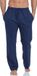 Timone Heren Pyjamabroek - lang - met zakken - elastische tailleband met koord - 100% Katoen - Donkerblauw - XXL