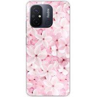 1001 coques Xiaomi Bedrukt siliconen hoesje compatibel met Xiaomi Redmi 12C, Xiaomi Redmi 11A Sakura