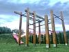 Trekstang, horizontaal, 40 - 180 cm, Klimrek, Stang - Blauw, Groen of Zwart (170 cm, Zwart)