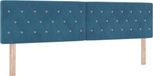 vidaXL Hoofdbord Donkerblauw 180 cm Fluweel