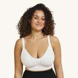 Carriwell Gel-Support Voedingsbh met Gelbeugel en Uitneembare Pads - Wit - XXL