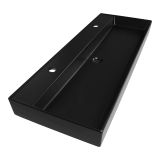 Saniclass Legend Meubelwastafel - 121x47x12cm - mat zwart