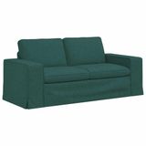 vidaXL Bank Donkergroen Stof 182 x 80 x 82 cm