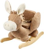 Nattou TEDDY Hobbelpaard Ezel - Schommelpaard in Teddystof - Baby Speelgoed - Beige