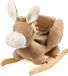 Nattou TEDDY Hobbelpaard Ezel - Schommelpaard in Teddystof - Baby Speelgoed - Beige