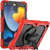 Selected by GSMpunt.nl Apple iPad 10.2 (2021/2020/2019) Hoes met Screenprotector, Handriem en Schouderriem - Rood
