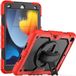 Selected by GSMpunt.nl Apple iPad 10.2 (2021/2020/2019) Hoes met Screenprotector, Handriem en Schouderriem - Rood