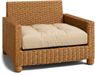 Coussin mobilier de jardin lounge - Coussin d'assise 60x60 cm dossier rotin idéal pour balcon terrasse salon de jardin extérieur confort rembourrage épais durable Beige