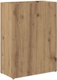 vidaXL - Opslaghaak - & - Rek - Artisan - Eiken - 40 - x - 20 - x - 55,5 - cm - Bewerkt - hout
