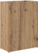 vidaXL - Opslaghaak - & - Rek - Artisan - Eiken - 40 - x - 20 - x - 55,5 - cm - Bewerkt - hout