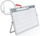 Kleine dubbelzijdige whiteboardkalender - Mini draagbaar bureaublad droog wisbord met standaard en kleine maandelijkse kalender, whiteboardplanner met omkeerbare to-do-lijst - 10" x 14" - bureau