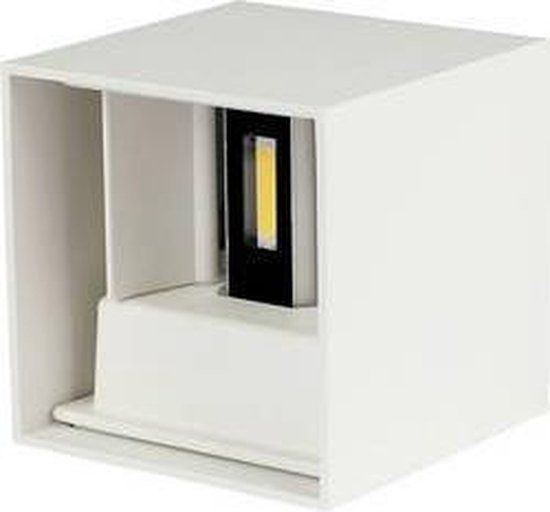 V-TAC VT-759-12 LED Wandlamp - 12W - Wit - 3000K - Vierkant