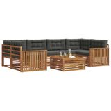vidaXL - Buiten - bank - set - 7 - st - Natuurlijk - en - Antraciet