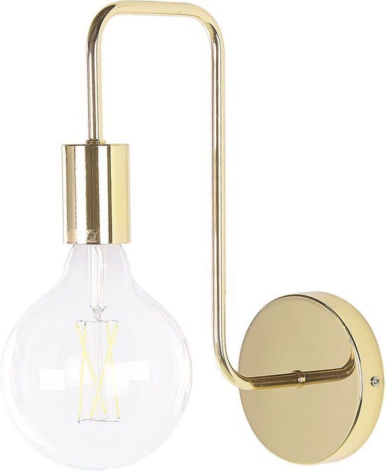 Beliani savena - wandlamp-goud-metaal