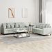 Maison Exclusive - Ensemble de canapé 2 pièces avec coussins, gris clair, velours