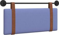 vidaXL Hangend hoofdbord Jeans Blauw PU Antiek