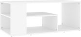 vidaXL Salontafel 100x50x40 cm bewerkt hout wit