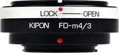 Kipon Adapter Canon FD naar Micro 4/3 camera - Zwart
