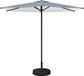 vidaXL Parasol de jardin Bleu et blanc Polyester Acier 270 x 270 cm