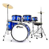 TIGER JDS14-BL 5-delige junior drumset - blauw