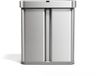 Simplehuman rechthoekige afvalbak van 58 Liter met sensor