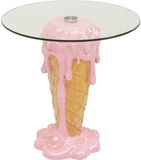 Kare Design Bijzettafel ijs Ø48cm roze