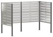 Écran de bac à déchets 167 x 85 x 113 cm Acier inoxydable argent