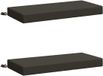 vidaXL - Coussins de banc - SOEST - 2 pièces - 100% Polyester - Anthracite - 60 x 40 x 8 cm