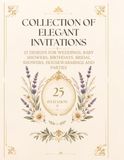 COLLECTION OF ELEGANT INVITATIONS: 25 DESIGNS FOR WEDDINGS, BABY SHOWERS, BIRTHDAYS, BRIDAL SHOWERS, HOUSEWARMINGS AND PARTIES