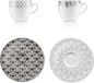Goebel VOLA | Tasse et soucoupe Espresso 4 pièces First Platin I | Porcelaine - 11cm - avec platine véritable - 100ml