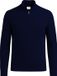 Vercate - Quarter Zip / Half Zip Trui - Cashmere / Kasjmier Blend - Kabeltrui / Pullover - Regular Fit - Donkerblauw - Maat S